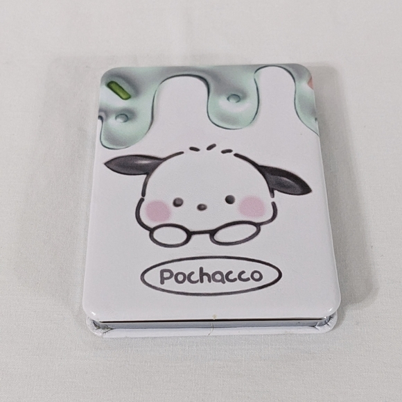 Pochacco Sanrio Kawaii Rectangle Double Sided Portable Folding Compact Mirror - Picture 6 of 6